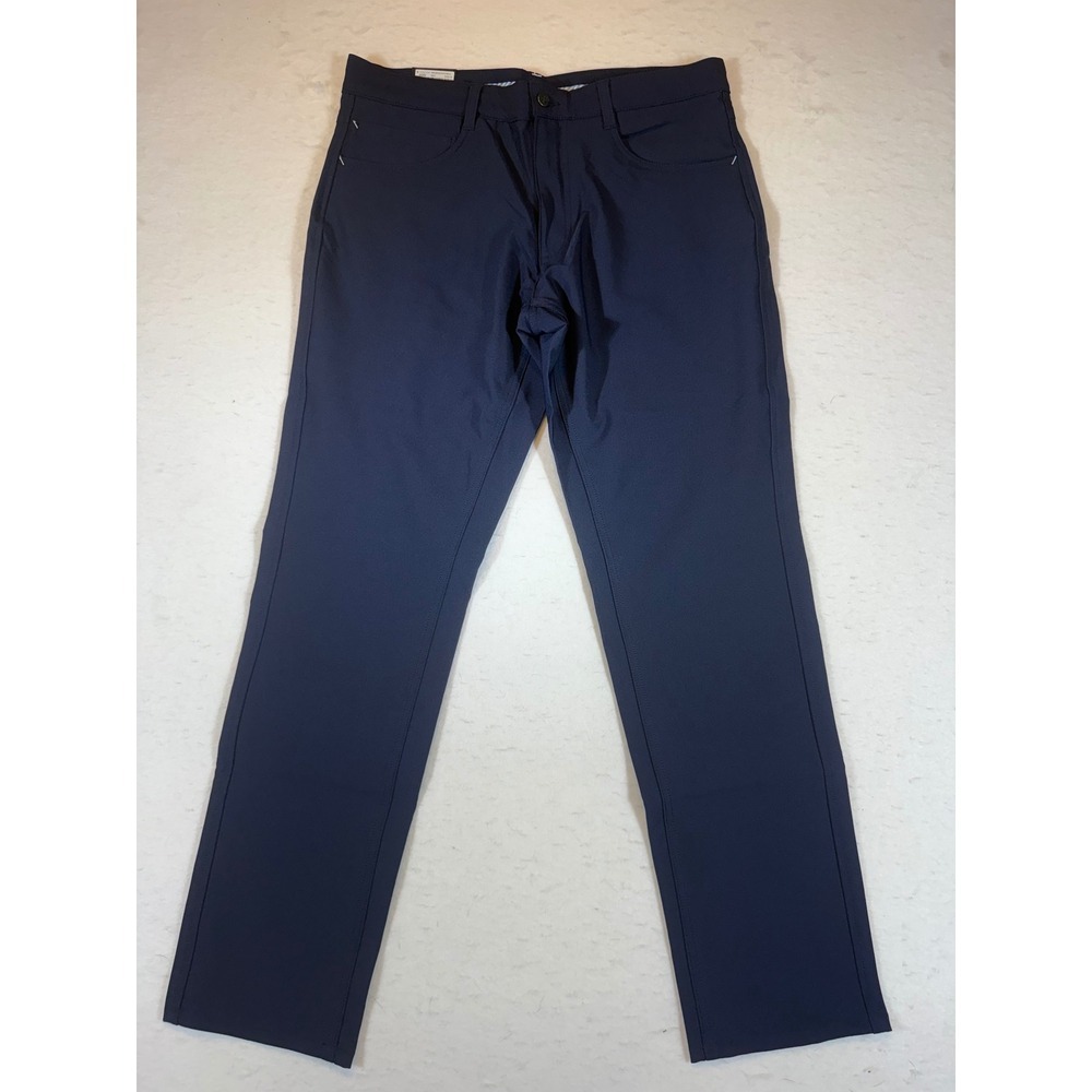 FootJoy Performance Pants Mens Navy Blue Slimmer Fit Golf Trousers W33 L32 - Picture 1 of 3